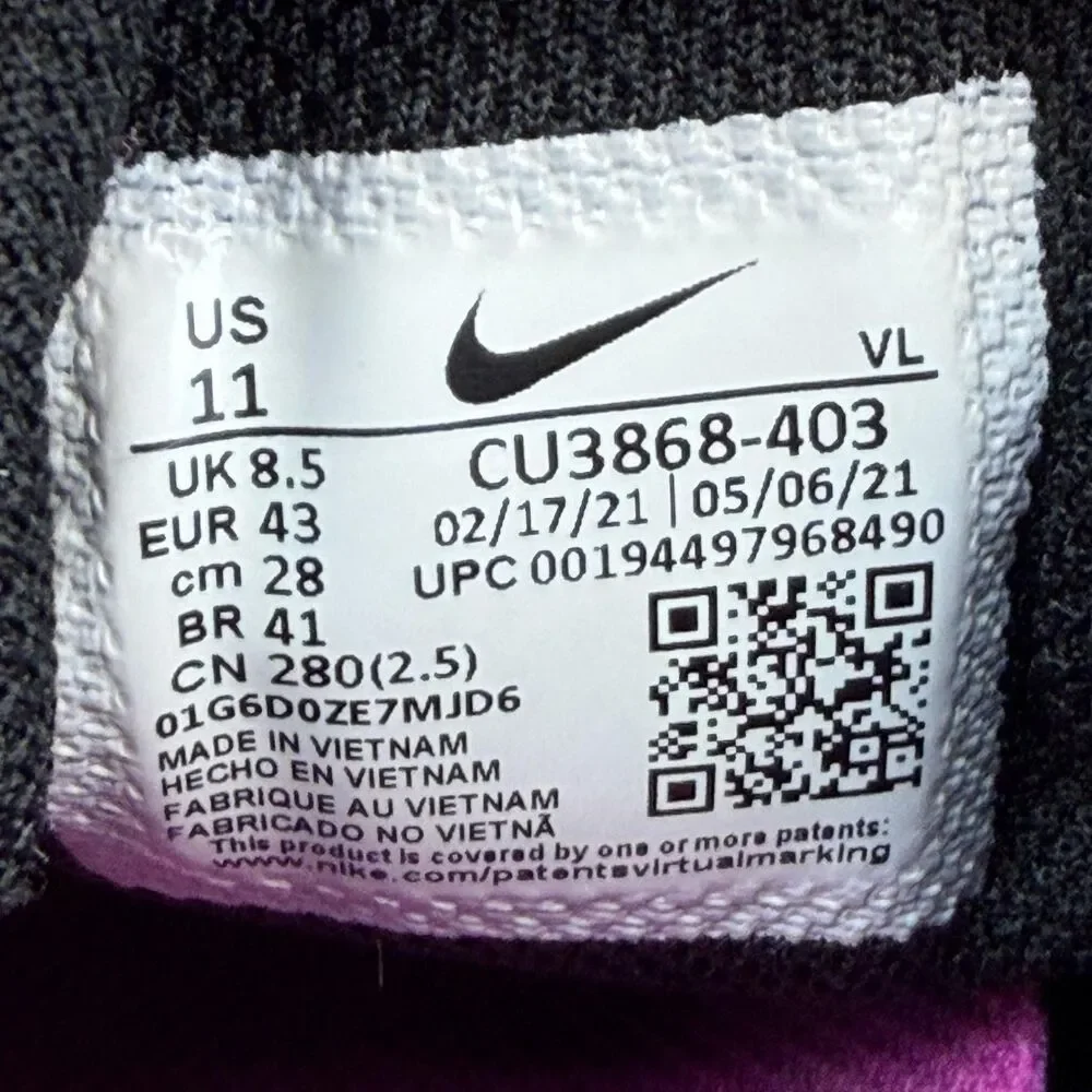Nike Air Zoom Shoes Womens Size 11 Blue Mesh Running Sneakers CU3868-403